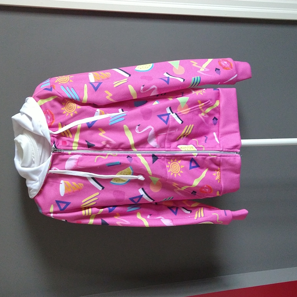 Vapor95 Vaporwave aesthetic zip up hoodie. Never worn, no tags. Ladies XS.
